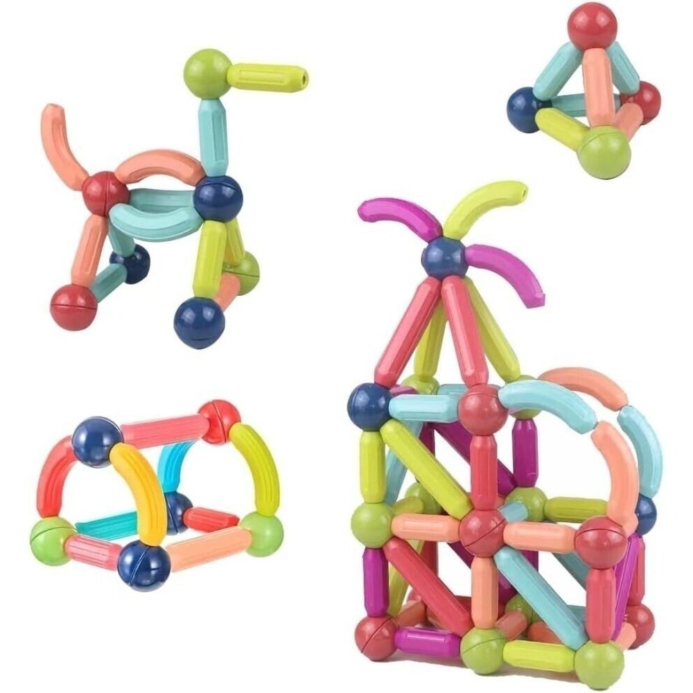 100 piece Educational Magnetic Building Blocks, New